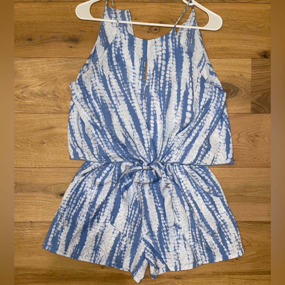 Blue and White romper
